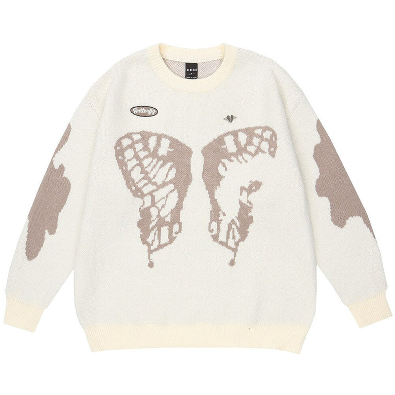 "Broken Wings" Unisex Men Women Streetwear Graphic Sweater Daulet Apparel