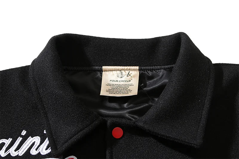 Hooded zip-up minimalist high fashion bomber urban