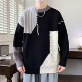 oversized knit pullover, fall/winter fashion, soft knit pullover with flame design, y2k fashion statement