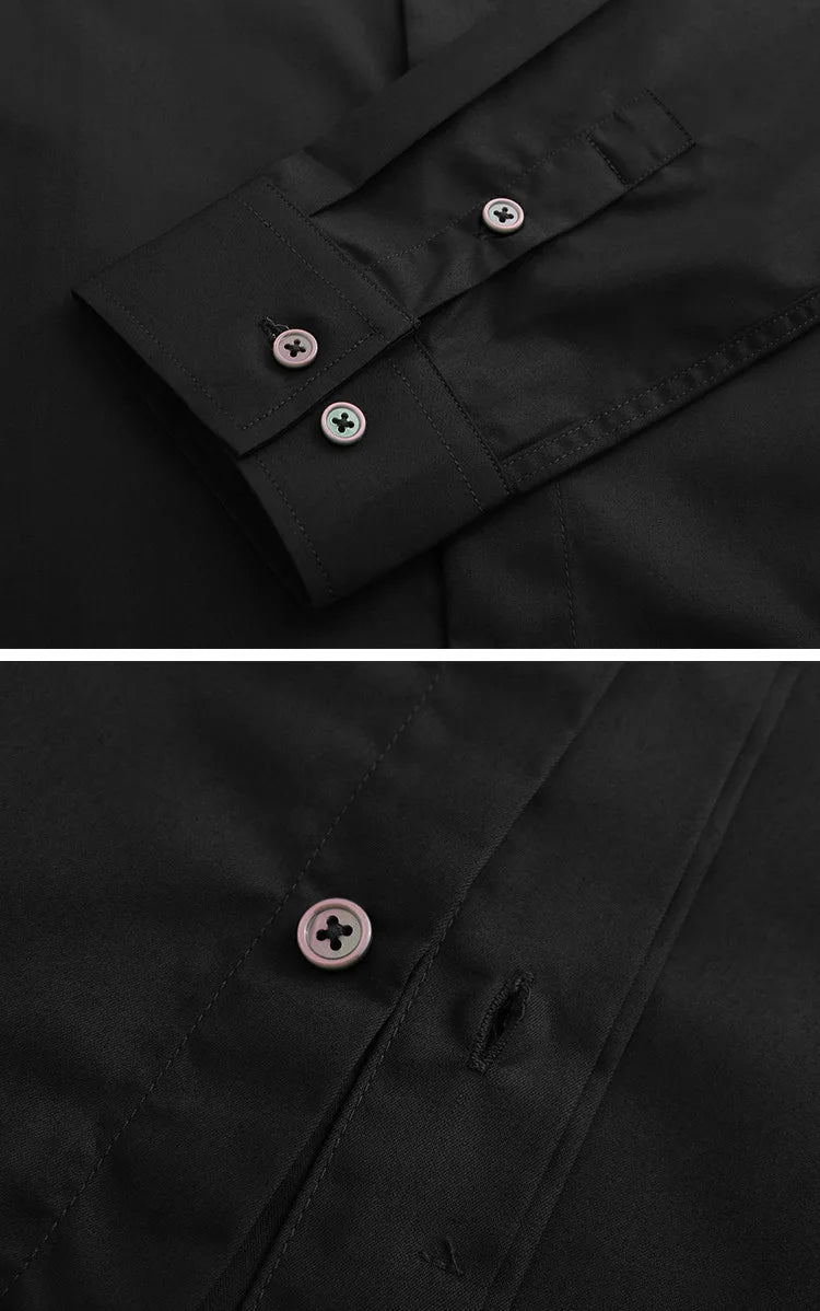 New 2021 Men luxurious Steampunk Skull Monster diamond Fashion Silk Casual Shirts Shirt high Pocket Long-sleeves S 3XL #D279