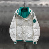 Winter down jacket men's warm new hooded large size outdoor down jacket men