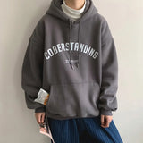 Autumn Mens Letter Design Printed Pullovers Hoodies Y2K Vintage Street