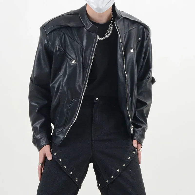 minimalist street zip-up, streetwear for men, fall streetwear outfit, oversized style, layered fashion, modern aesthetic, graphic detail