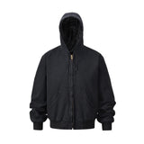 Urban fleece streetwear zip-up graffiti hooded