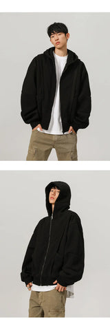 450G Hoody Sweatshirt Men Women Streetwear Fashion Loose Casual Short
