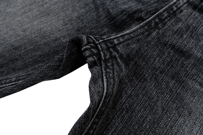 streetwear black washed ripped baggy flare jeans pants for men and women straight ropa hombre loose casual denim trousers unique jeans style 4296