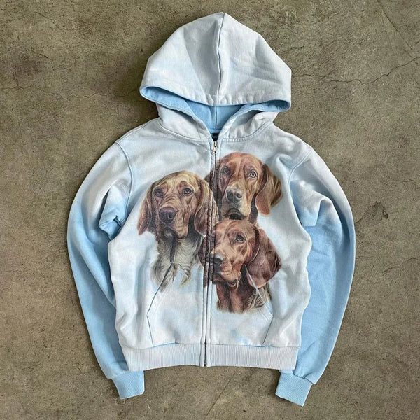 Y2K Womens Winter Hoodies Pullover Long Sleeve Oversize Streetwear Cut