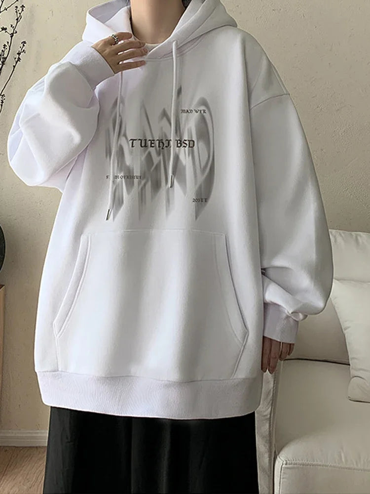 Y2K Oversized Graphic Pullover – New Gothic Letter Printed Hoodies For Men Autumn Hip Hop Oversized Hooded Sweatshirt Y2K Streetwear Graphic Hoodie Tracksuit | Gothic Drop #22