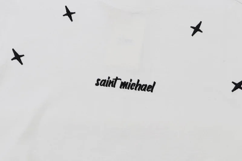 Y2K Graphic Tee – Newest Saint T Shirts Letter Pattern Tops Tee Men Woman Spri – Urban Streetwear for Men & Women
