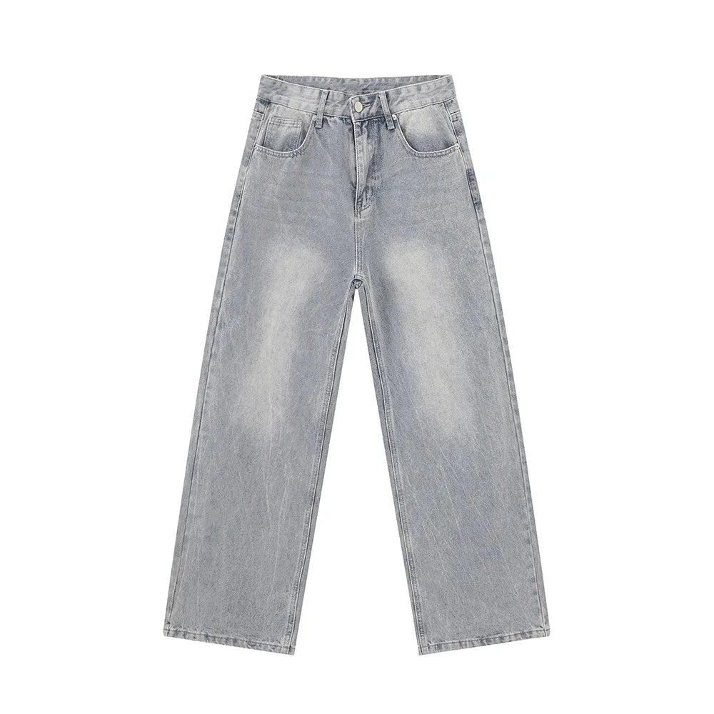 vintage baggy jeans mens streetwear hip hop loose blue denim pants hi street luxury designer jeans trousers man unique jeans style 4475