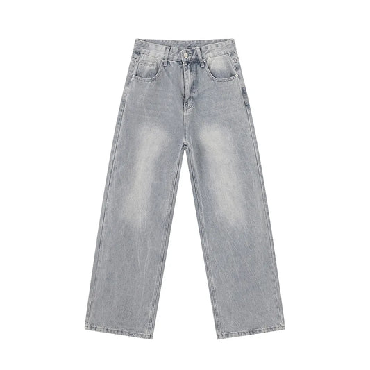 vintage baggy jeans mens streetwear hip hop loose blue denim pants hi street luxury designer jeans trousers man unique jeans style 4475