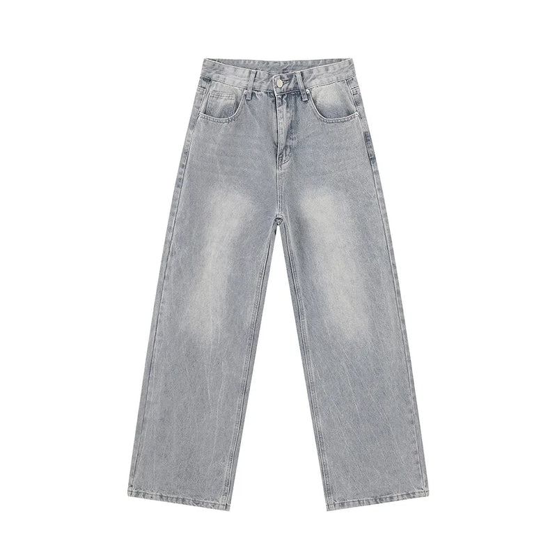 vintage baggy jeans mens streetwear hip hop loose blue denim pants hi street luxury designer jeans trousers man unique jeans style 4475