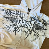 Europe And The United States New Autumn White Hoodie Men Letter Printe