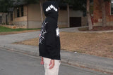 Y2K Vintage Women Clothes Hoodies Spiderweb Sweatshirt Printed Dark Lo