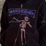 Oversized Hoodie Zip Hoodies Long Sleeve Women Sweatshirt Vintage Hip