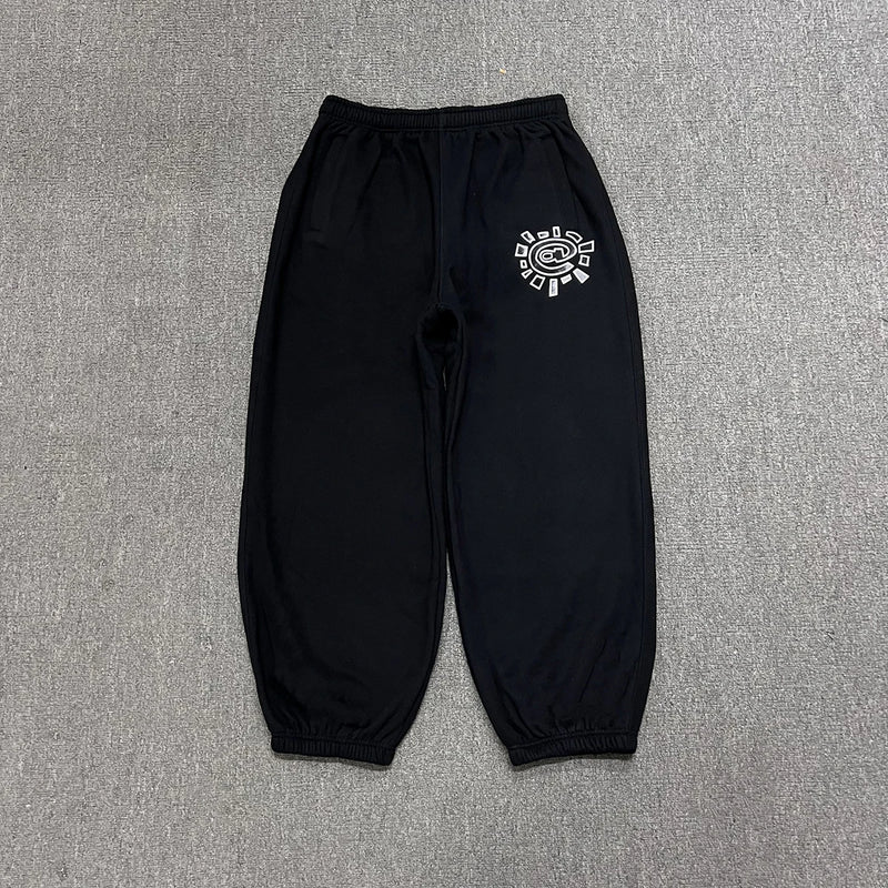 high street letter print fleece joggers sweatpants for men and women solid baggy casual trousers oversized loose sport pants unique joggers style 4528