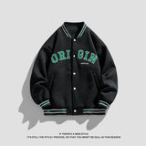 Red Leather Varsity Jacket Unisex Style