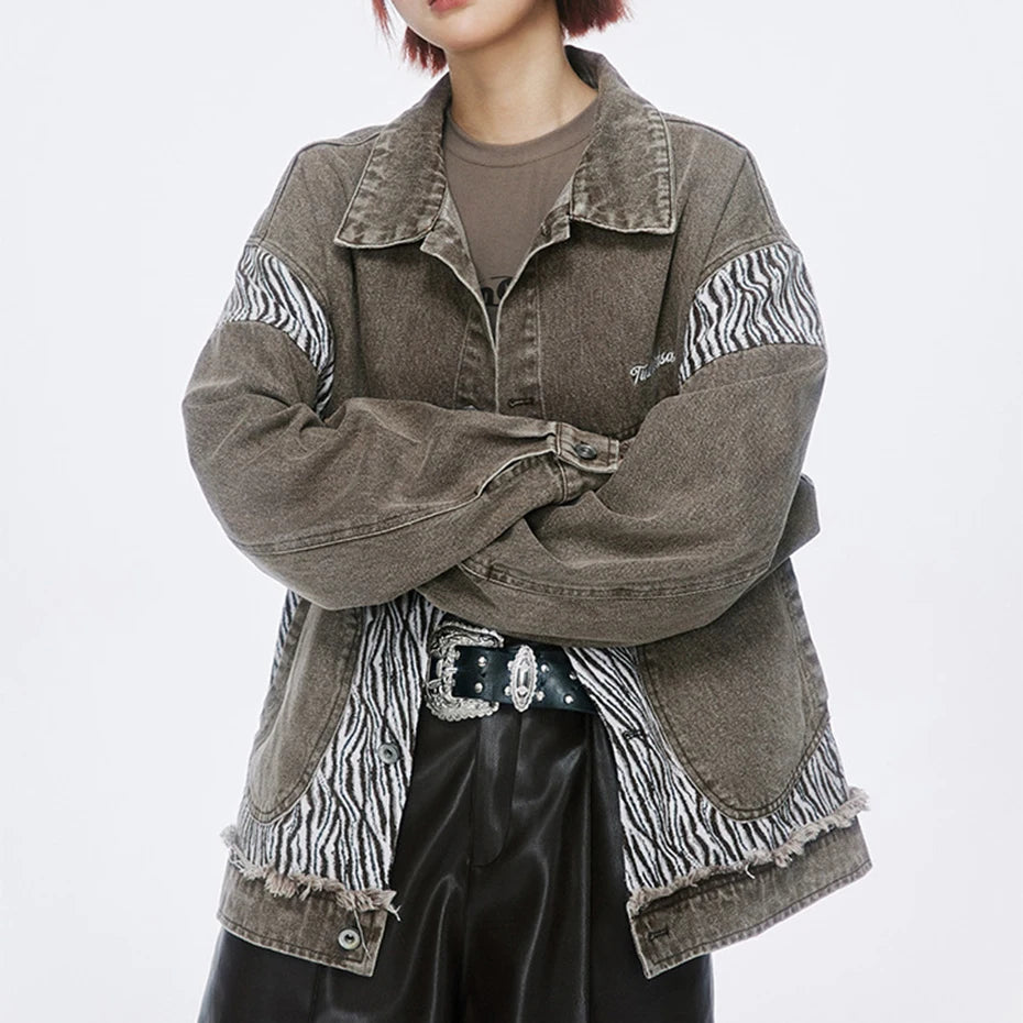 Graffiti quilted puffer vintage oversized bomber
