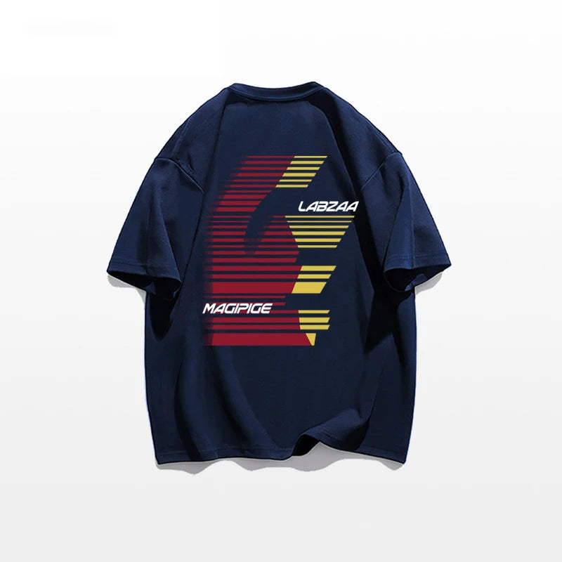 Y2k Chrome print – Summer Creative Letter Printed T Shirts For Men High Street