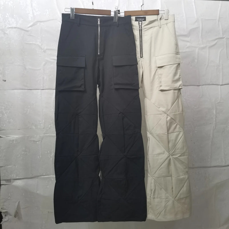 high new men 2023 cotton uncertain diamond factor comfortable cotton pockets parkour sweat casual pants sports cargo 386 unique cargo style 2252