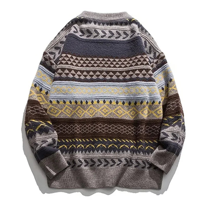 y2k flame knit sweater in soft cotton blend for fashion-forward fall wardrobes, ideal for men’s fashion and seasonal streetwe