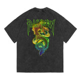 Skatercore Top – Rainbowtouches Washed Mens T Shirt Vintage Oversized – Urban Streetwear for Men & Women