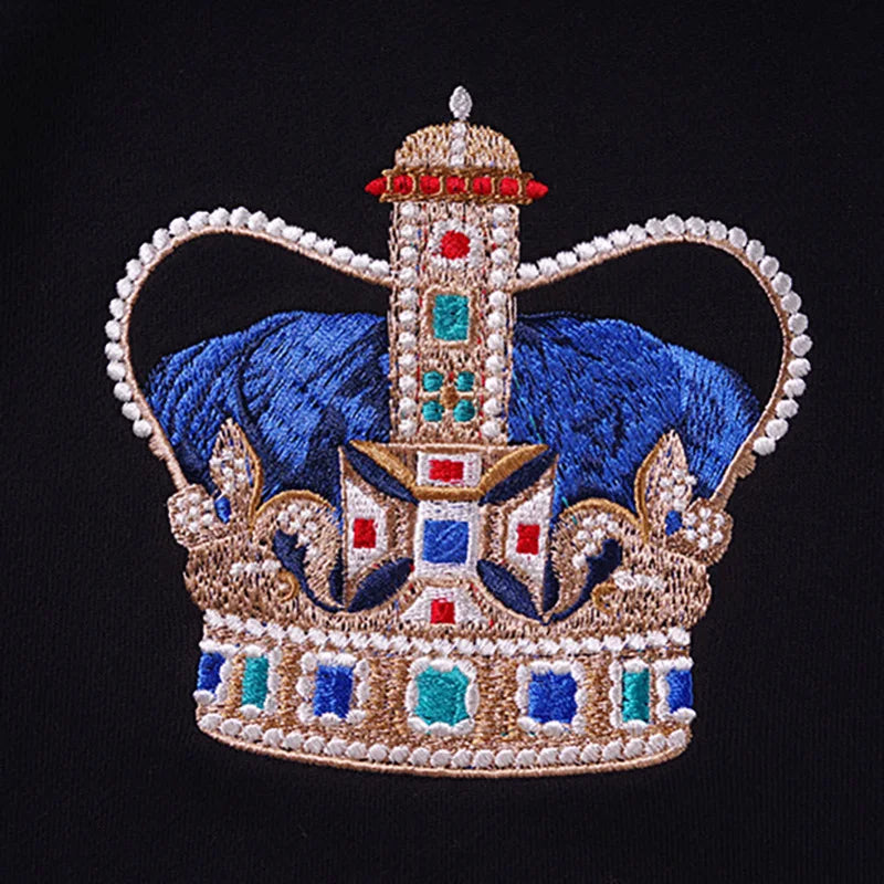 New 2022 Men Classic Embroidery Crown Hoodies Hoody Hooded Sweatshirts