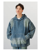 Vintage Sweatshirt Mens Hooded Pullover Hoody Fashion Oversized Hip Ho