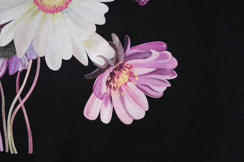 New Luxury 2022 Deer Back Flower Garden Pullover Hoodies Hoody Hooded