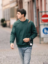 2024 New Autumn And Winter Blue Warm Fleece Fabric Sweatshirt Trendy M