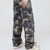 vintage pockets camouflage denim pants men jeans hip hop streetwear military cargo pants military streetwear pants