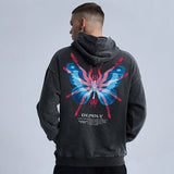 trapwear crying character featuring mens hip hop hoodie jacket fashion skull printed single button hooded suede sweashirts harajuku casual punk streetwear hoodies