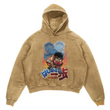 2024 Men Spring Hoodie Retro Japanese Anime Graphic Hoodies Boxer Hip