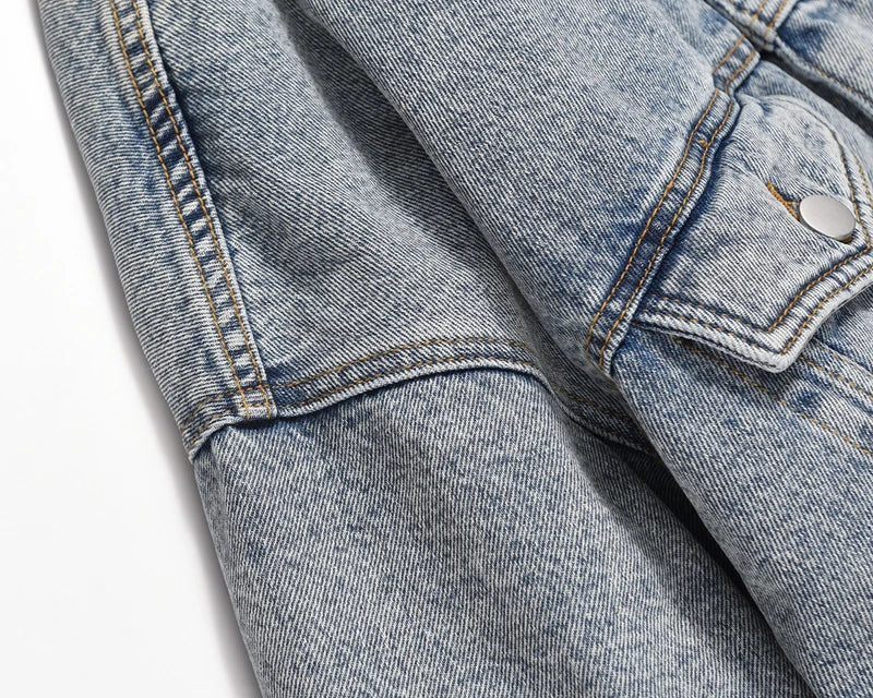trendy coat featuring high street washed retro kanye jeans thick winter coat lapel pockets oversized mens denim jacket hip hop unisex windbreaker top design – premium quality jacket for men