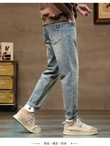 mens harajuku patchwork streetwear graphic print hip hop jeans novelties 2021 casual joggers cargo pants clothes for teenagers unique joggers style 4197