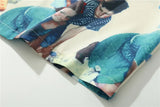 Cuba Collar Men's Shirt Short Sleeve Summer Soft and Cool Material Hawaiian Shirts Man