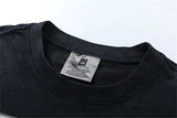 Y2K oversized shirt featuring vintage retro kc portrait rock band t shirt high street distressed tops tee