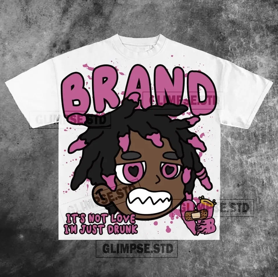 Harajuku Anime panel – Harajuku Streetwear American Hiphop Graphic T Shirts Print O