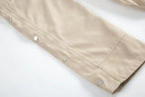 fashion casual hip hop joggers side button trousers elastic waist drawstring track sweatpants new cargo streetwear mens pants unique joggers style 4780
