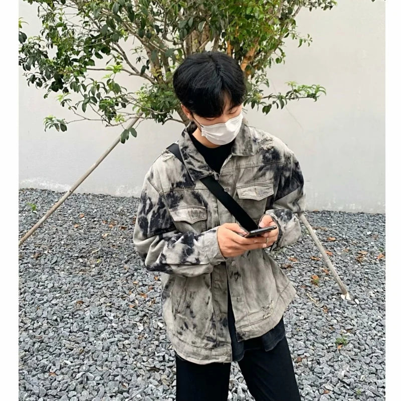 techwear zip bomber, urban street style, mens fashion