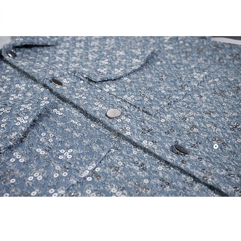 hip hop sequins denim jacket streetwear new casual long sleeve jean coats mens autumn winter harajuku cotton outerwear nan fa - variant style 1100b9 for streetwear fashion