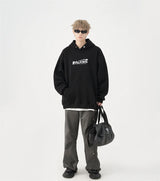 Casual Cotton Street Sweater – Winter Letter Embroidered Baggy Hoodies For Men Y2K Vintage Streetwear Hooded Sweatshirt Hip Hop Fashion Fleece Pullover Hoody | Zip Knit Drop #204