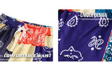 rainbowtouches 2022 brand mens casual pants high street bandana printing loose straight men hawaii fashion mens trousers unisex unique default style 339