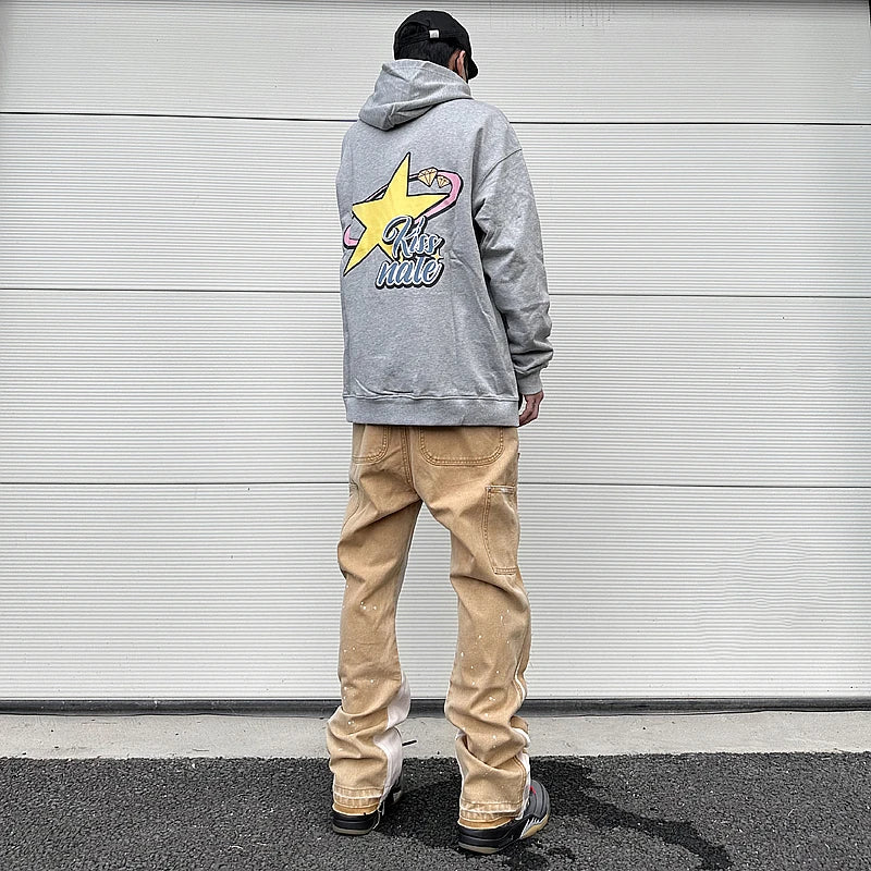 color washed denim mens jeans pants fashion graffiti patchwork loose biker red jeans streetwear hip hop casual straight pants unique jeans style 5185