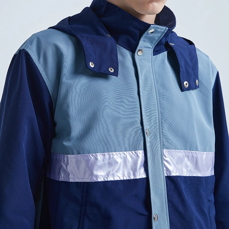 Minimalist oversized parka windbreaker hooded nan