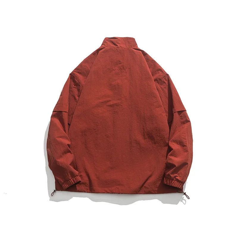 everyday premium image unisex graphic casual hip essential quality print wear material - streetwear hop fit urban design 3328a9 oversized standing-collar-pullover-jacket-for-men-harajuku-hip-hop-streetwear-loose-coat-embroidered-solid-color-embroidered-letter-tops fashion style high style streetwear design ID eb2d6