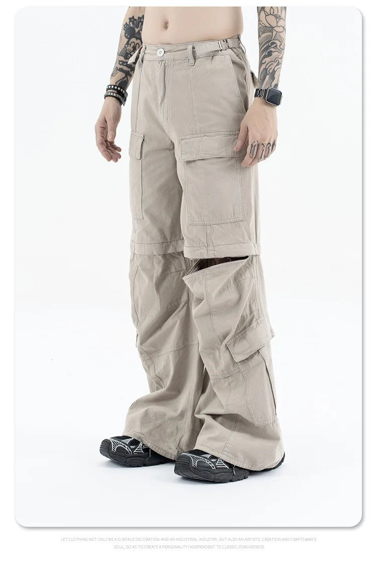 2024 autumn and winter new cargo pants unique cargo style 6207
