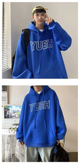 Green Letter Print Hooded Sweatshirt For Men In Autumn Hong Kong Fashi