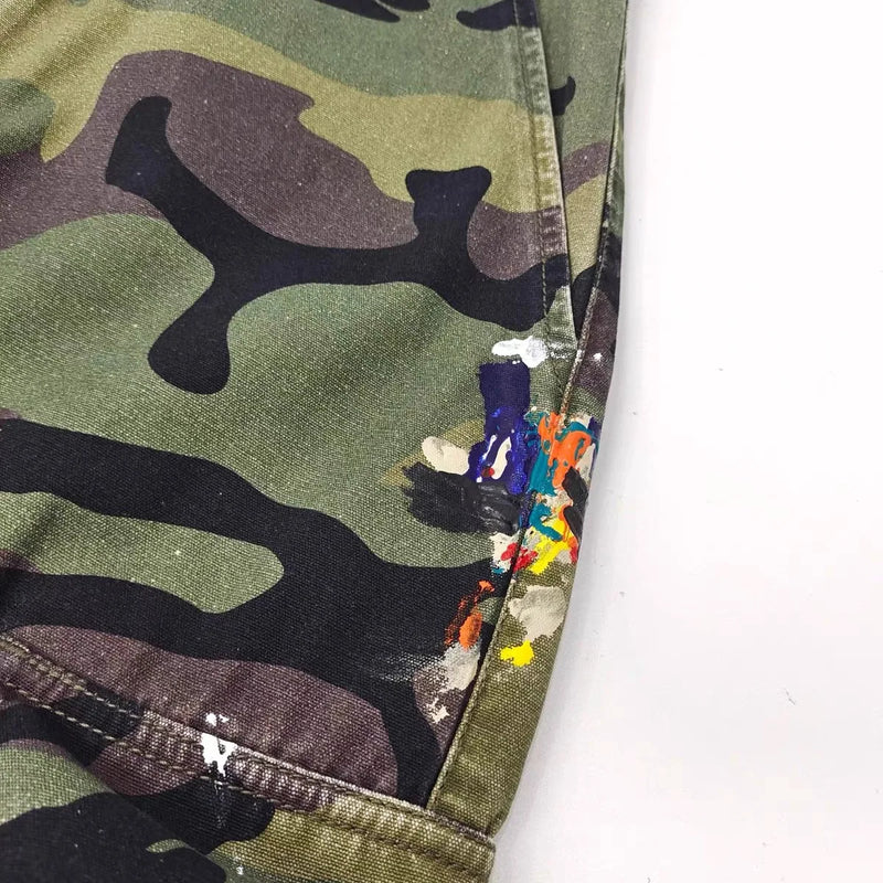 new luxury men 2024 cotton camouflage leopard comfortable cotton parkour sweat casual pants tactical function cargo u48 military streetwear pants