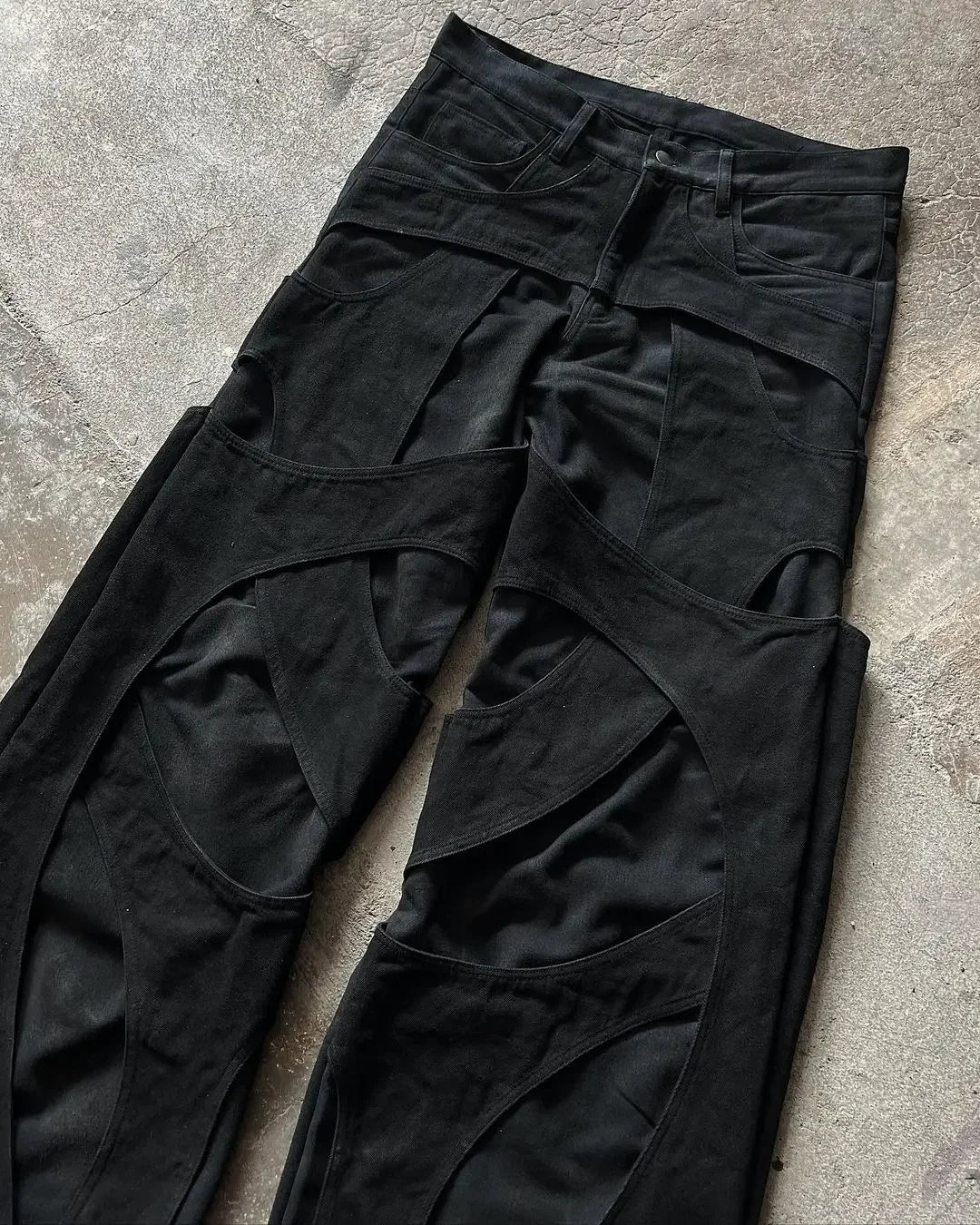 2024 new gothic retro jeans for men wide leg straight black y2k baggy jeans harajuku hip hop high waist denim pants streetwear ripped baggy denim